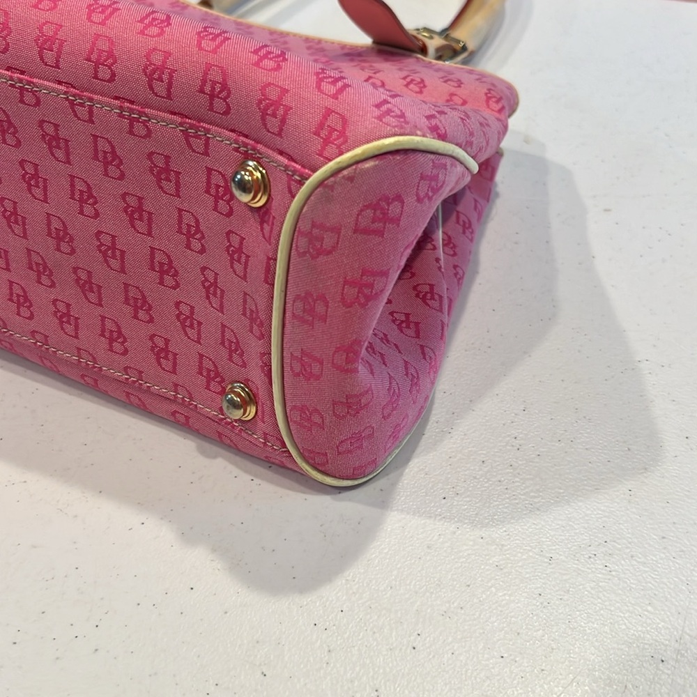 #15. Vintage Dooney & Bourke Pink and Tan bag - Picture 10 of 15